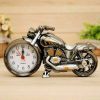Creative Retro Motorcycle Motorbike Quartz Alarm Clock Desktop Alarm Clock Watch