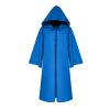 Adult Kids Solid Color Hooded Witch Vampires Cape Halloween Masquerade Cloak - Image 2