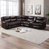 Luxury Leather Reclining Sectional Sofa Set - Image 4