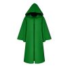 Adult Kids Solid Color Hooded Witch Vampires Cape Halloween Masquerade Cloak - Image 10