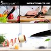 Sowoll Stainless Steel Kitchen Knives 6 Piece Set Sharp Black Blade ABS+TPR Handle Knife Meat Fish Fruit Cooking Accessories - Image 6