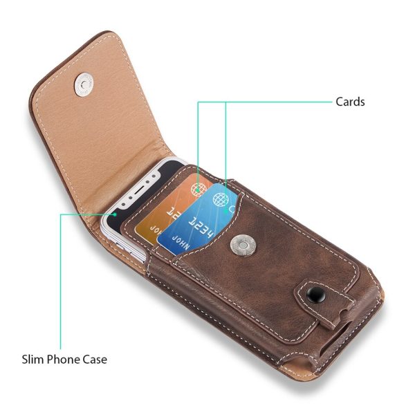 Universal Pouch Leather Phone Case For iPhone XS 11 Pro Max 6 7 8 - Image 4