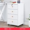 Wooden office file cabinet mobile floor low  storage data  activity  lock drawer - Image 19
