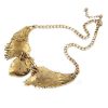 HOT SALES!!! Fashion Women's Rhinestone Heart Angel Wings Statement Necklace Jewelry - Image 2