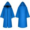 Adult Kids Solid Color Hooded Witch Vampires Cape Halloween Masquerade Cloak - Image 9