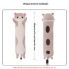Lovely Plush Cat Doll Cute Cartoon Soft Stuffed Kitten Pillow Long Throw Sleeping Pillow Doll Toy Gift For Kids Girlfriend - Image 9