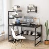 Computer Desk with 4-Tier Storage Shelves and Tower Shelf - Image 5