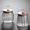 Kitchen Glass Canister Clear Glass Apothecary Jars With Lid - Image 8