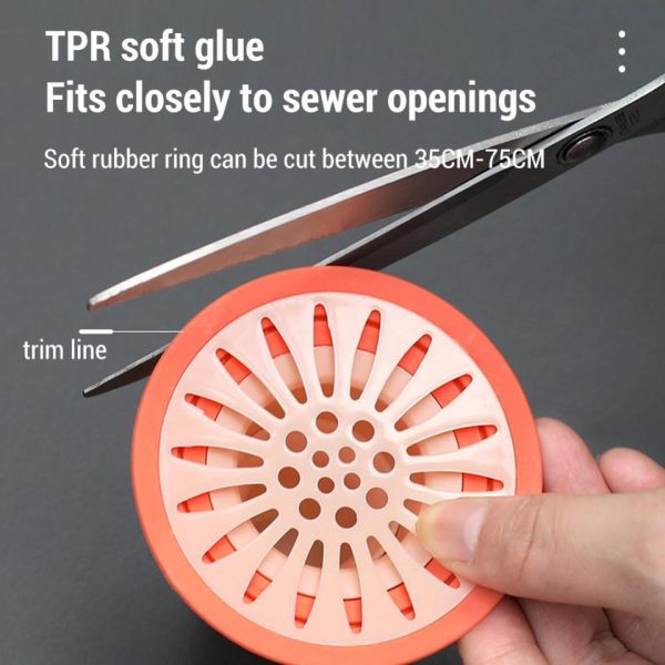 Bath Shower Floor Strainer Silicone Floor Drain Core Kitchen Bathroom Water Drain Filter - Image 6