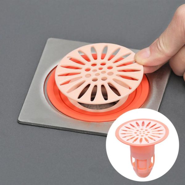 Bath Shower Floor Strainer Silicone Floor Drain Core Kitchen Bathroom Water Drain Filter - Image 5
