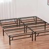 Mainstays 14" High Profile Foldable Steel Platform Bed Frame, Black bed frame  ，Full/Twin/Twin-XL/Full/Queen/King optional - Image 4