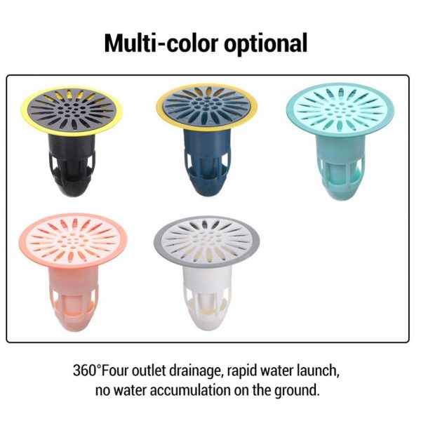 Bath Shower Floor Strainer Silicone Floor Drain Core Kitchen Bathroom Water Drain Filter - Image 3