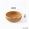 Hand-woven Rattan Wicker Basket Fruit Tea Snack Bread  Cosmetic Rectangular Storage Box Household Kitchen Supplies - Image 12