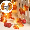 24 LED Rose Flower Tree Lights USB Table Lamp Fairy Maple Leaf Night Light - Image 16