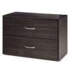 Costway 2-Drawer Dresser Stackable Horizontal Storage Organizer w/Handles Espresso