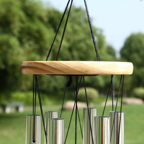 Silver 6 Tube Wind Chime - Image 2