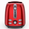 Fast shipping 2-Slice Toaster, Candy Apple Red kitchen bread grill Toasting Machine - Image 6