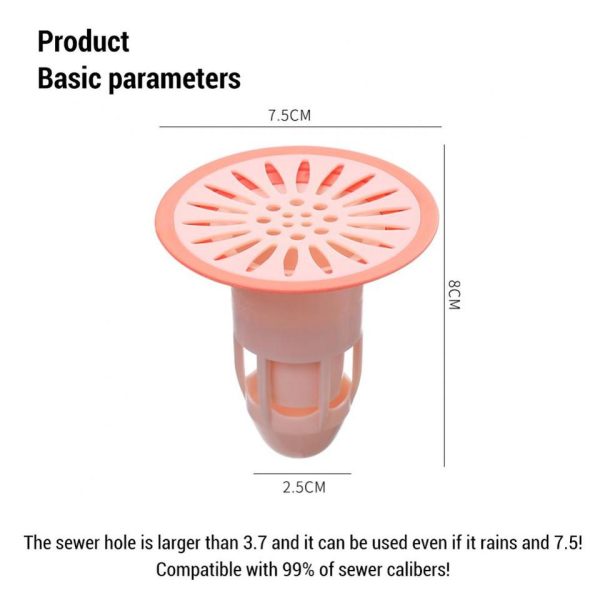 Bath Shower Floor Strainer Silicone Floor Drain Core Kitchen Bathroom Water Drain Filter - Image 9