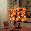 24 LED Rose Flower Tree Lights USB Table Lamp Fairy Maple Leaf Night Light - Image 6