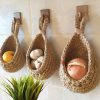 Vegetable Fruit Baskets Natural Jute Woven Hanging Baskets for Kitchen - Image 7