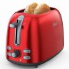 Fast shipping 2-Slice Toaster, Candy Apple Red kitchen bread grill Toasting Machine