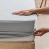 Waterproof Bed Cover Smooth Microfiber Mattress Protector Waterproof Fitted Sheet - Image 2