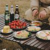 Camping Plate Metal Plates for Eating Stainless Steel - Image 10
