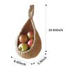 Vegetable Fruit Baskets Natural Jute Woven Hanging Baskets for Kitchen - Image 2