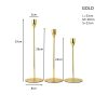 Ins Luxury Metal Candle Holders Candlestick Fashion Wedding Table Candle Stand Exquisite Candlestick Christmas Table Home Decor - Image 2